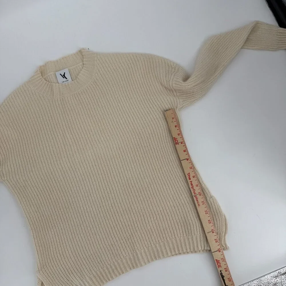 Van Kukil Pure Cashmere Sweater Knit Kashmir Chunky Capsule Quiet Luxury Size XS - Picture 9 of 11